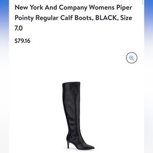 New York and Company Croc Boot BLACK